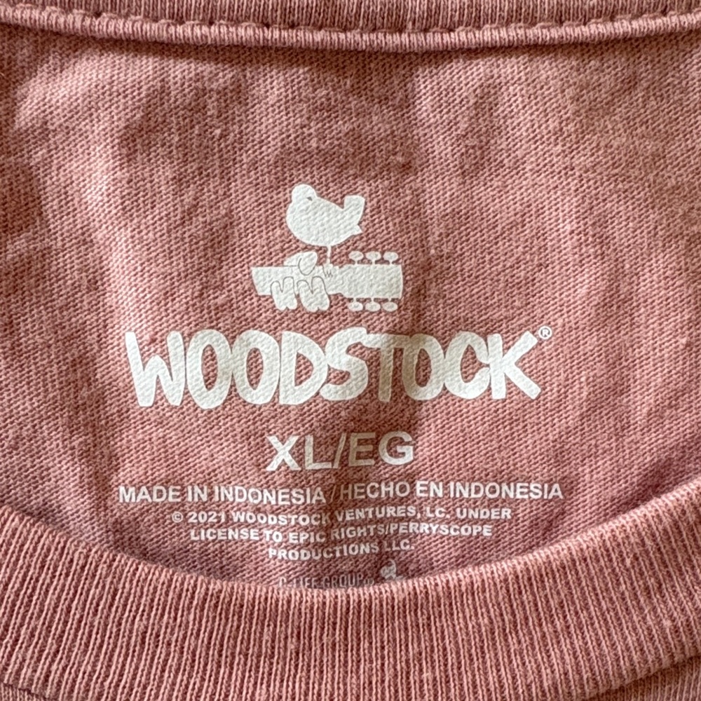 Woodstock Pink Long Sleeve Women’s Shirt - Picture 2 of 4